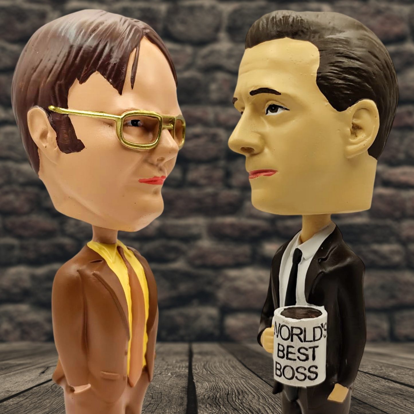Pack The Office - Figuras Bobblehead de Dwight Schrute y Michael Scott