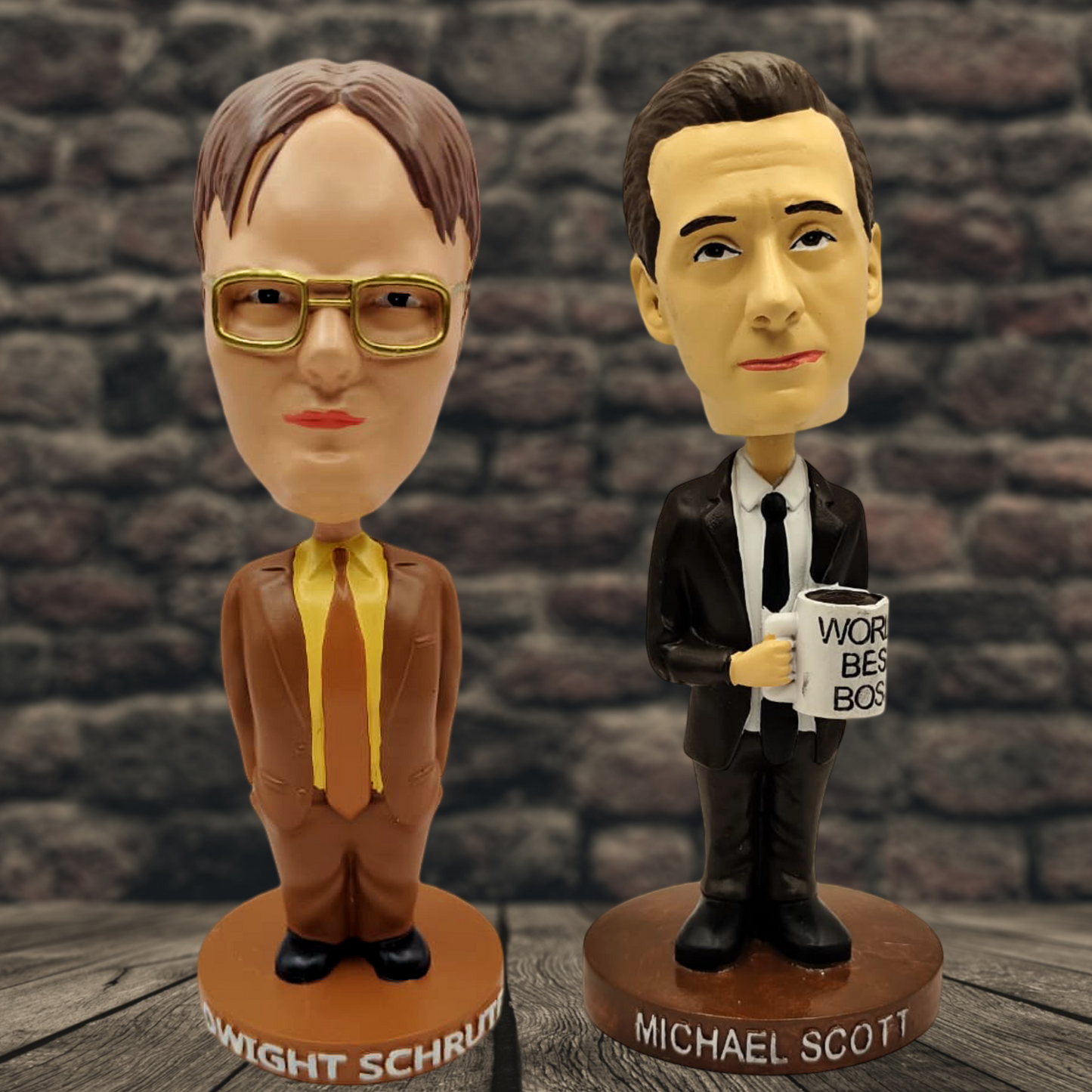Pack The Office - Figuras Bobblehead de Dwight Schrute y Michael Scott