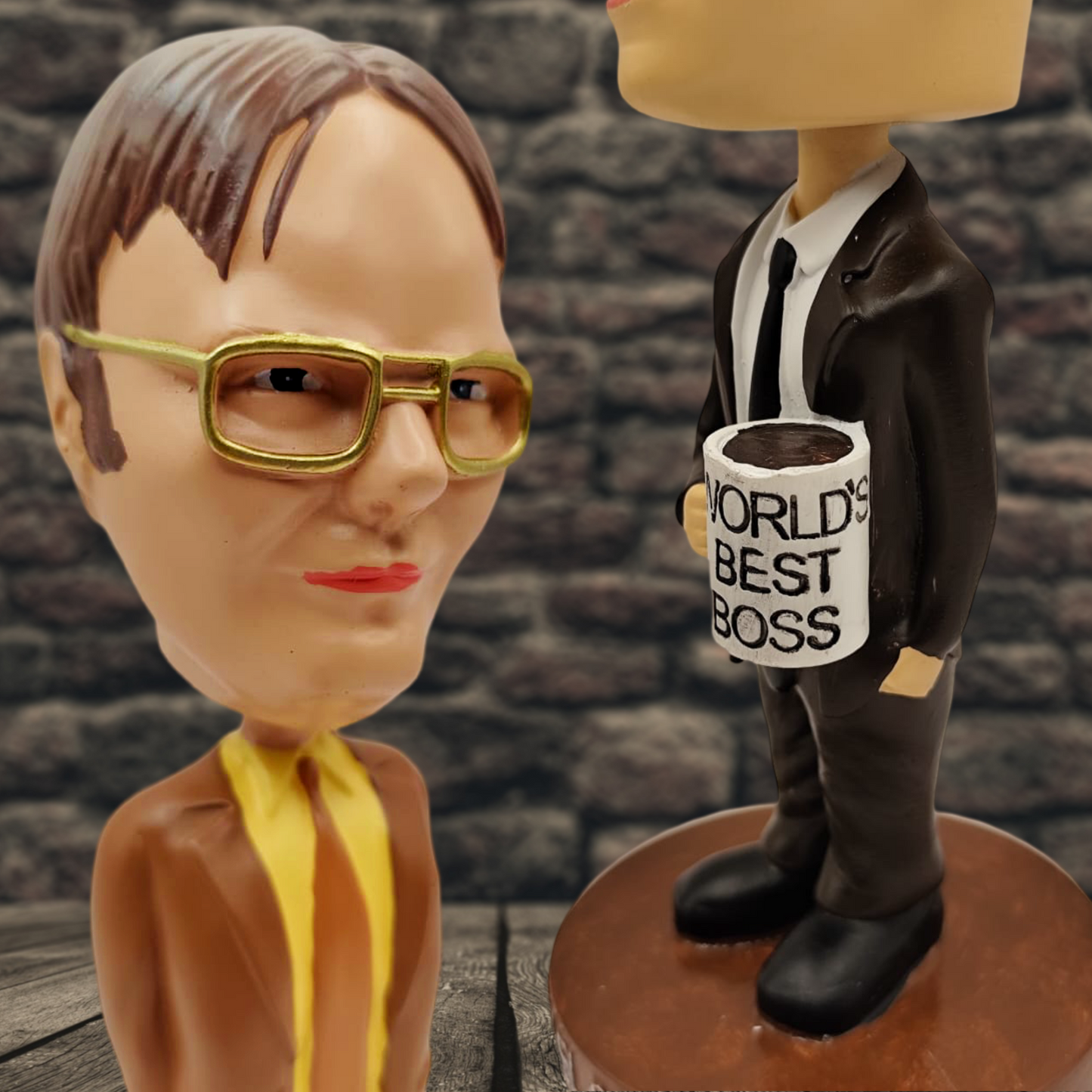 Pack The Office - Figuras Bobblehead de Dwight Schrute y Michael Scott