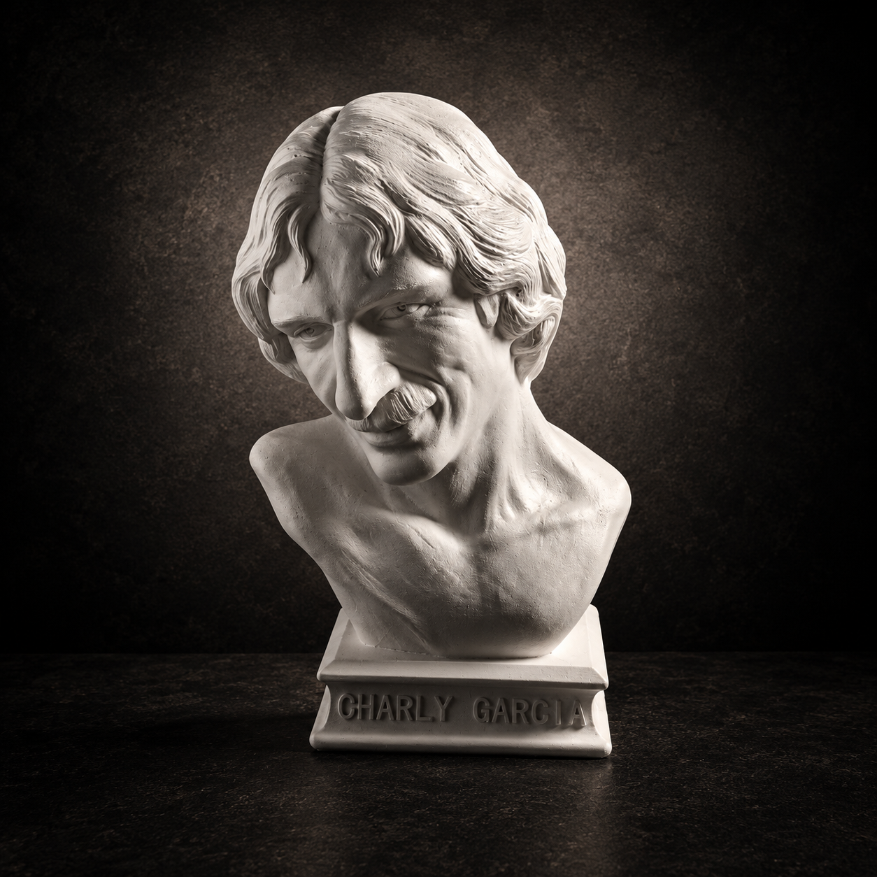 Busto de Charly García de 25cm de Altura