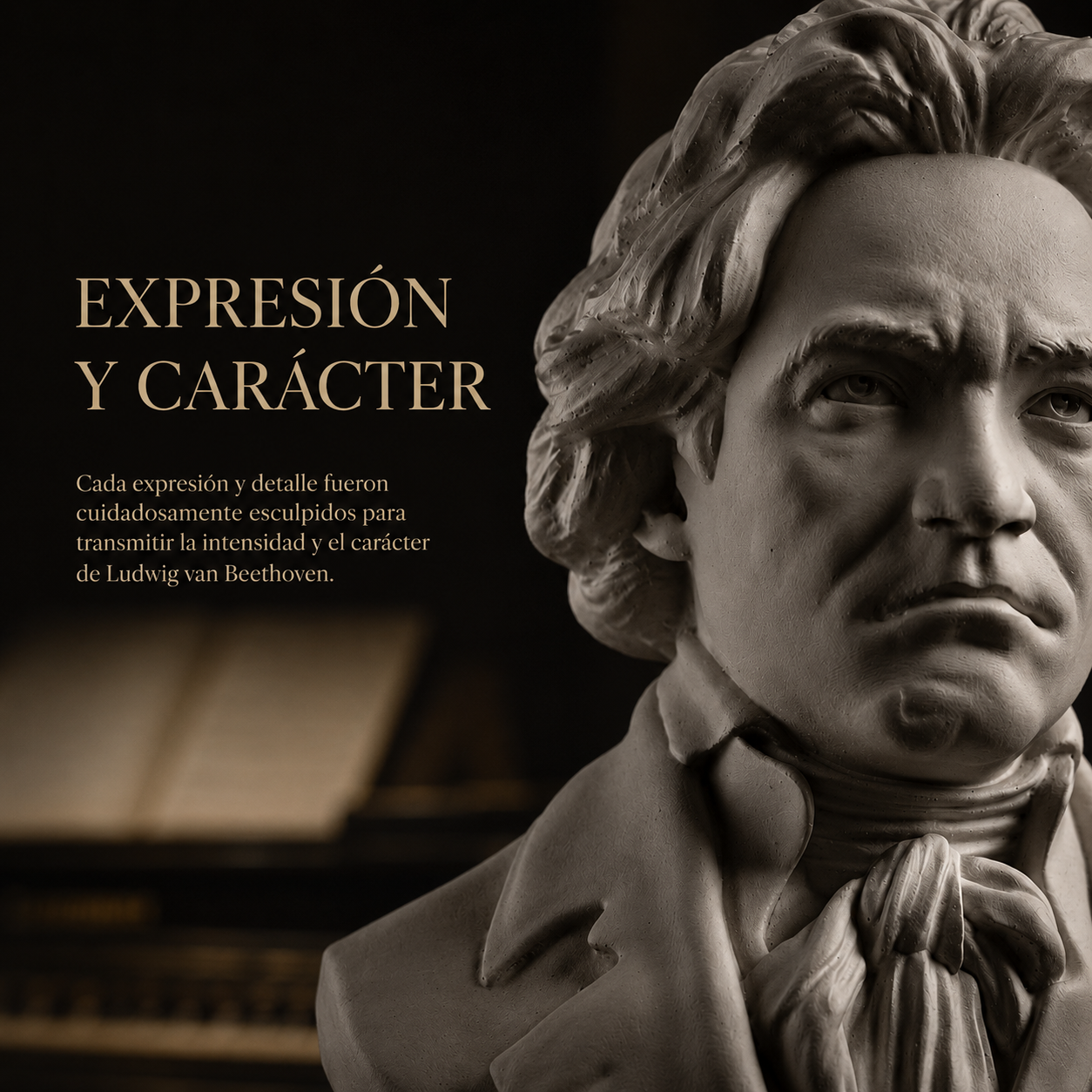 Busto de Ludwig Van Beethoven de 25cm de Altura