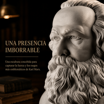 Busto de Karl Marx de 25cm de Altura