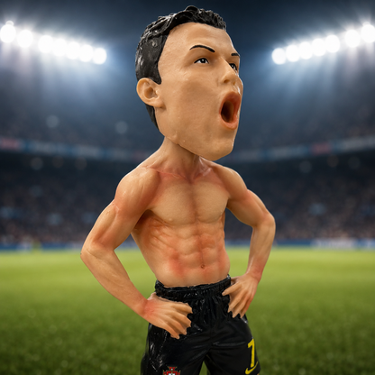 Figuras Bobblehead de Lionel Messi y Cristiano Ronaldo