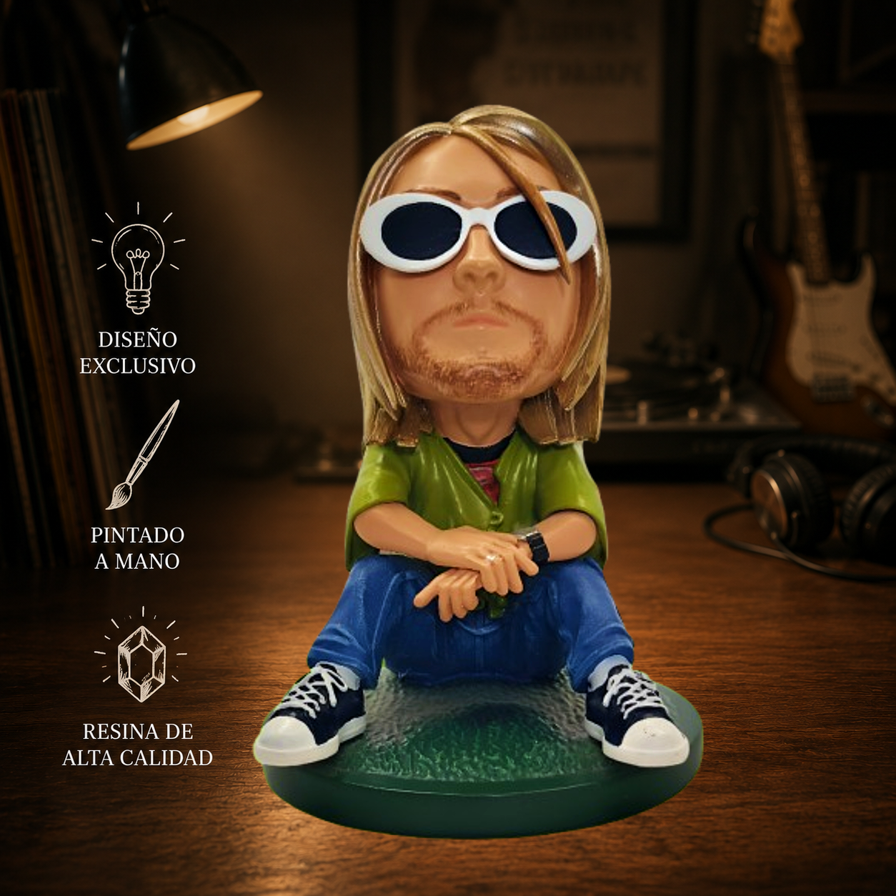 Figura Caricatura de Kurt Cobain