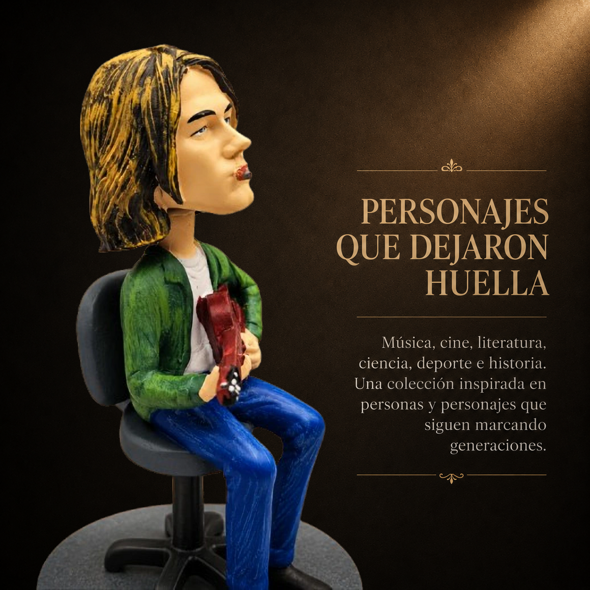 Figura Bobblehead de Kurt Cobain