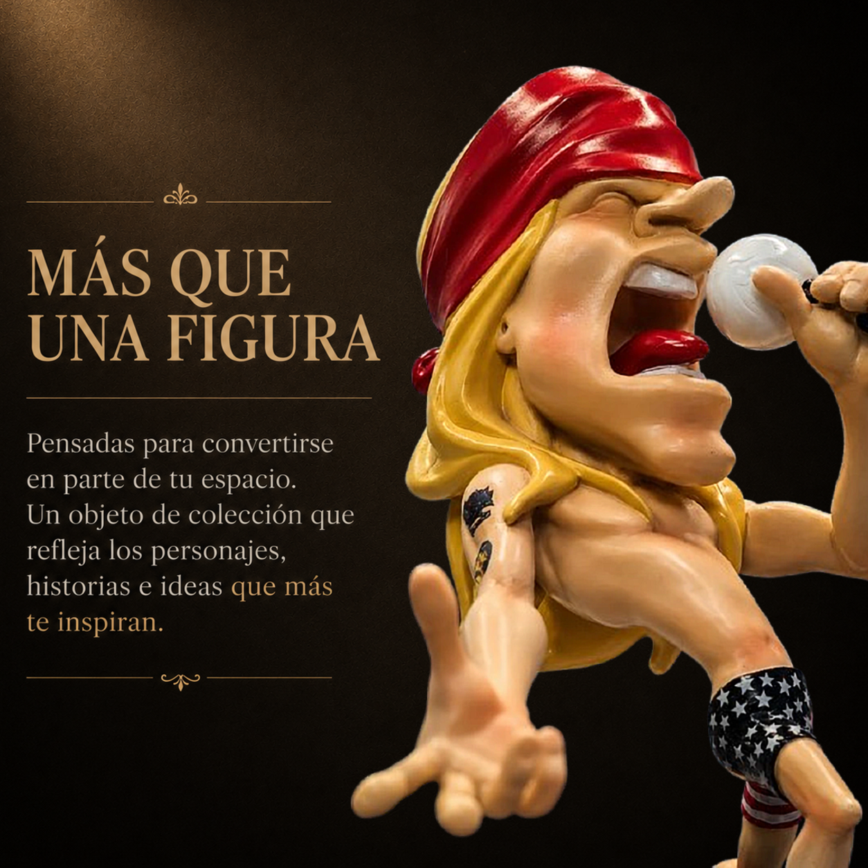 Figura Caricatura de Axl Rose (Guns N' Roses)