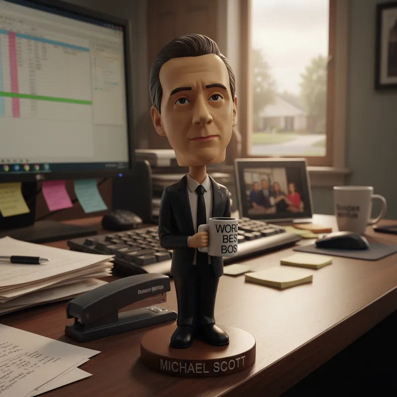 Pack The Office - Figuras Bobblehead de Dwight Schrute y Michael Scott