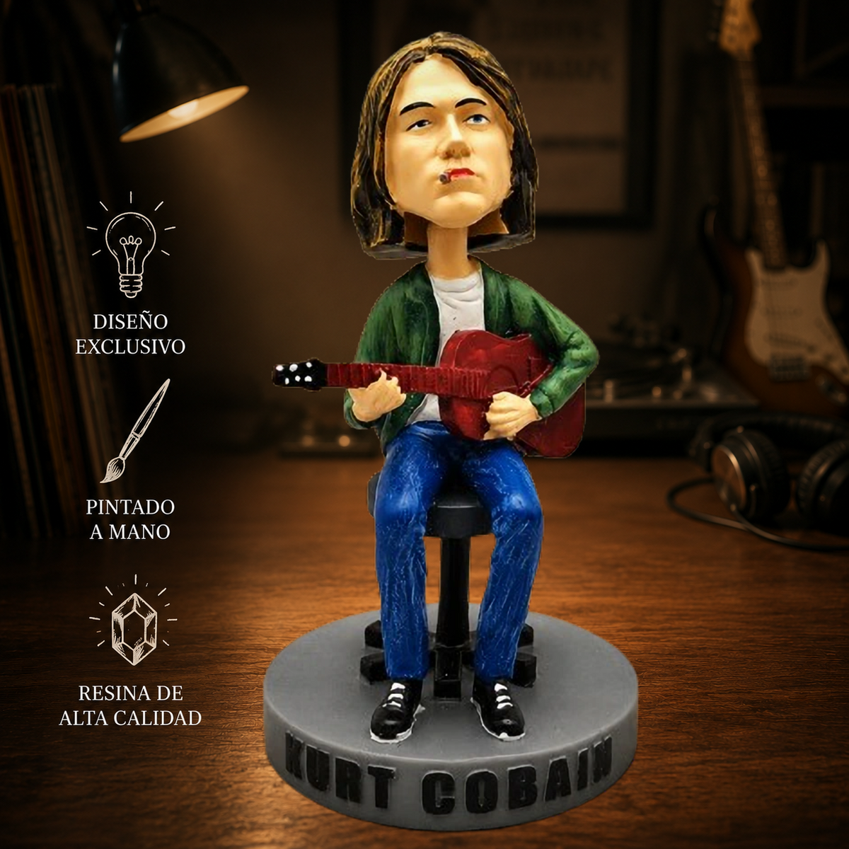 Figura Bobblehead de Kurt Cobain