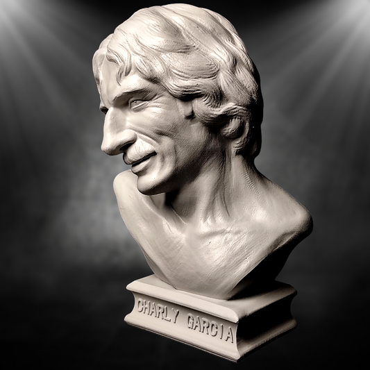Busto de Charly García de 25cm de Altura