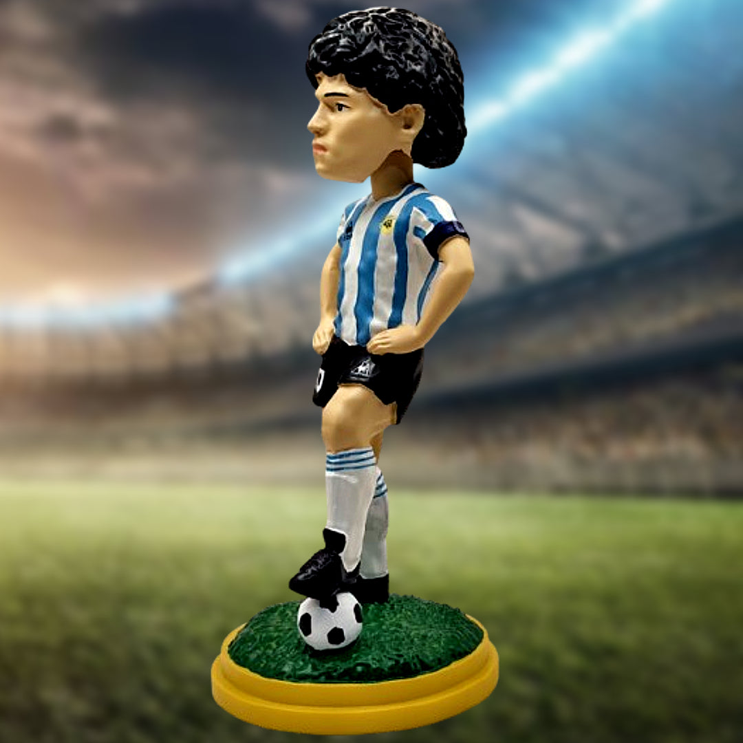 Figuras Bobblehead de Diego Maradona y Cristiano Ronaldo