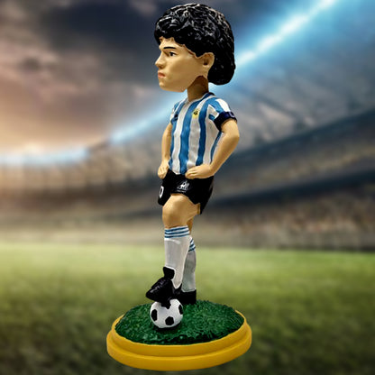 Figuras Bobblehead de Diego Maradona y Cristiano Ronaldo